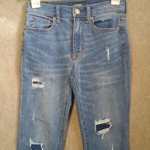 Aeropostale Women's Sz 2 High Rise Jegging Denim Stretch Skinny Jeans 25x28 Aero